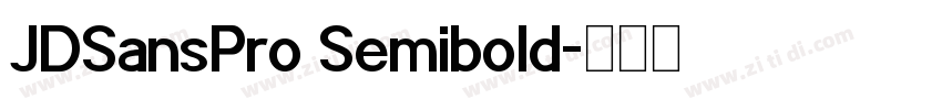 JDSansPro Semibold字体转换